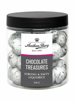 Makeat Delituotteet<Anthon Berg Chocolate Treasures Strong & Salty Liquorice -lakritsimakeinen, 150 g