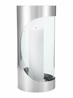 Georg Jensen Chrome Contours -kynttilälyhty 34 cm^ Kynttilät & Lyhdyt