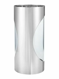 Georg Jensen Chrome Contours -kynttilälyhty 34 cm^ Kynttilät & Lyhdyt