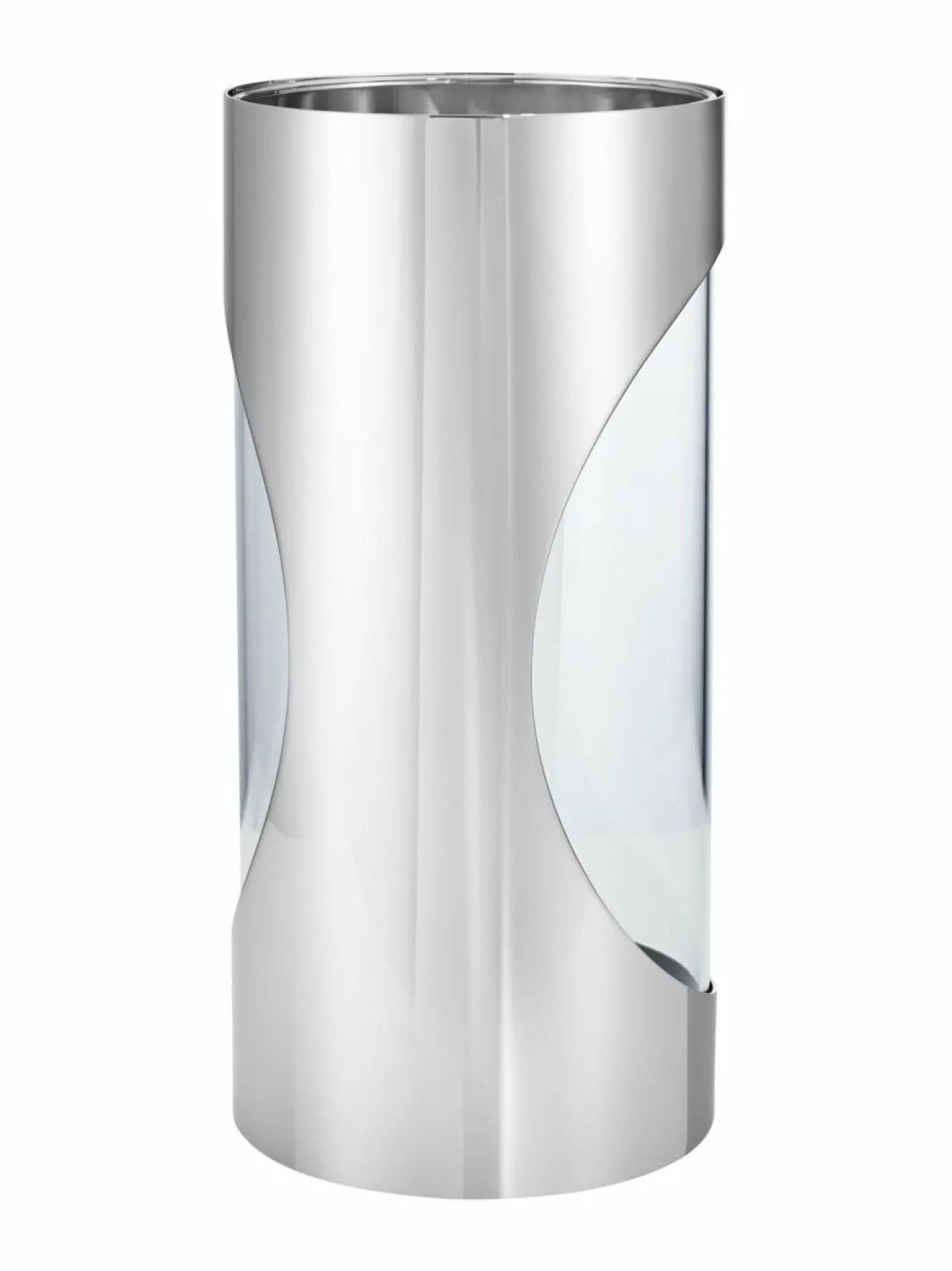 Georg Jensen Chrome Contours -kynttilälyhty 34 cm^ Kynttilät & Lyhdyt