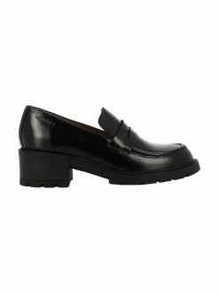 Kävelykengät & Loaferit<Wonders Chunky Sole Mid Heel -nahkaloaferit OREGON NEGRO