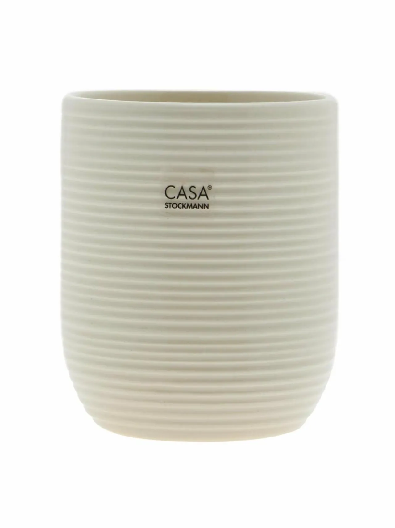 Kylpyhuonetarvikkeet<Casa Stockmann Circle-muki 7,5 x 9,5 cm SHINY CREAM 2325N