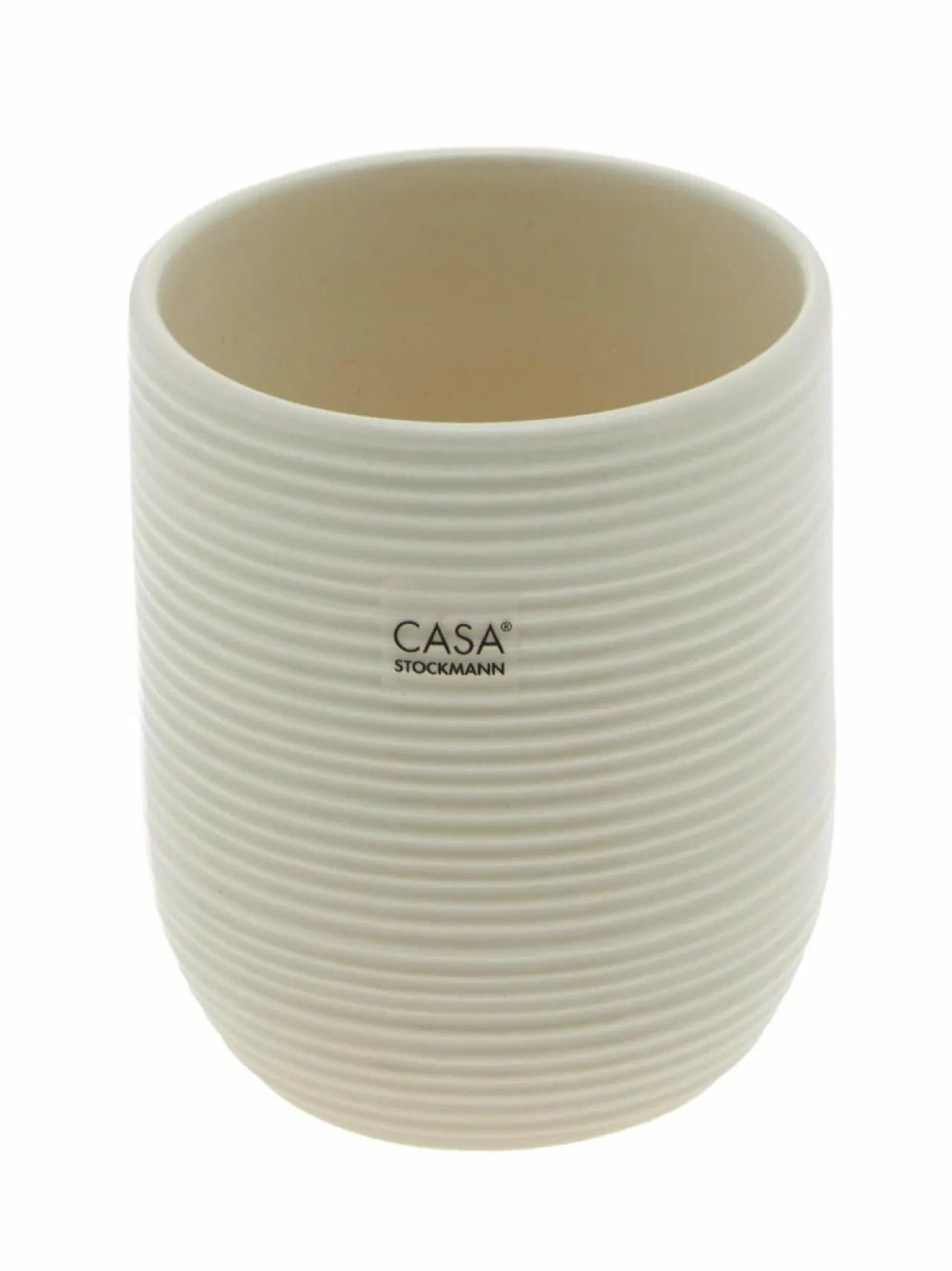 Kylpyhuonetarvikkeet<Casa Stockmann Circle-muki 7,5 x 9,5 cm SHINY CREAM 2325N