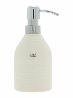 Kylpyhuonetarvikkeet<Casa Stockmann Circle-saippuapullo 8 x 18,5 cm SHINY CREAM 2325N