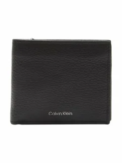 Lompakot & Kotelot<Calvin Klein Bags & Accessories CK Billfold Zip Coin -nahkalompakko UB1 BLACK