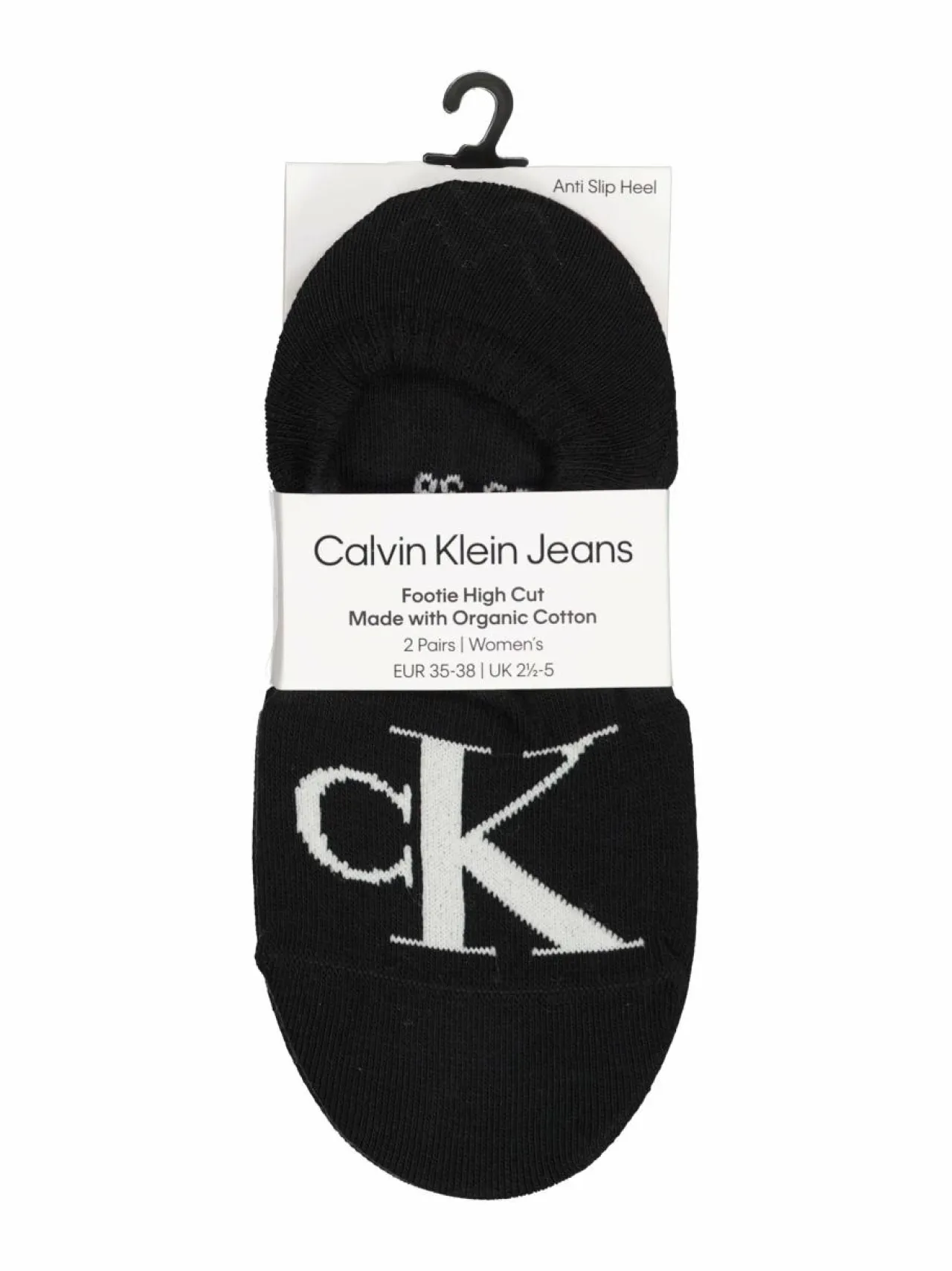 Sukat & Sukkahousut<Calvin Klein CKJ Footie Monogram -sukat 2-pack 001 BLACK