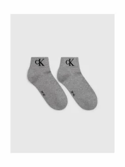 Sukat<Calvin Klein CKJ Monogram -sukat 2-pack 003 LIGHT GREY MELANGE