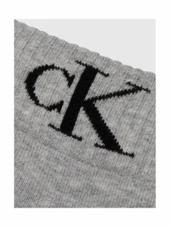 Sukat<Calvin Klein CKJ Monogram -sukat 2-pack 003 LIGHT GREY MELANGE