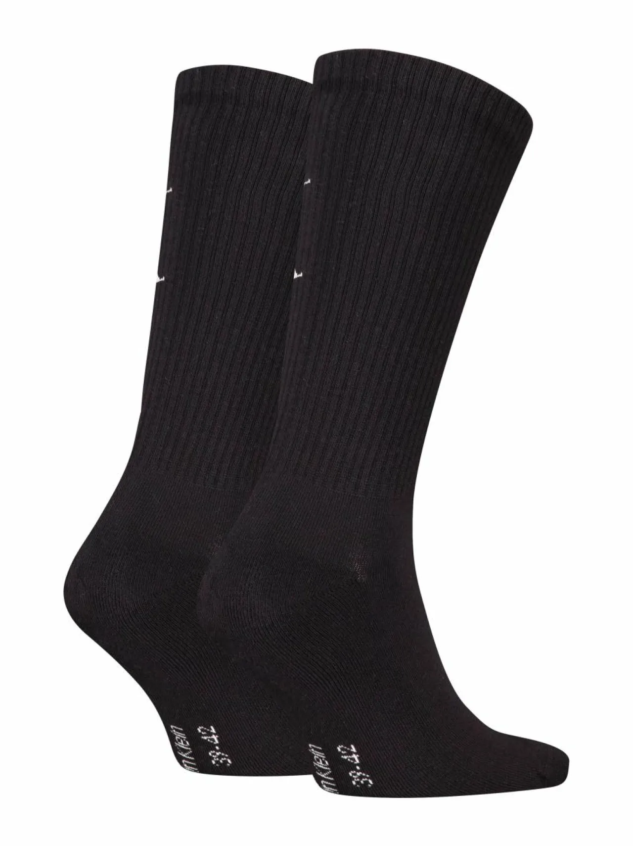 Sukat<Calvin Klein CKJ Monogram -sukat 2-pack 001 BLACK