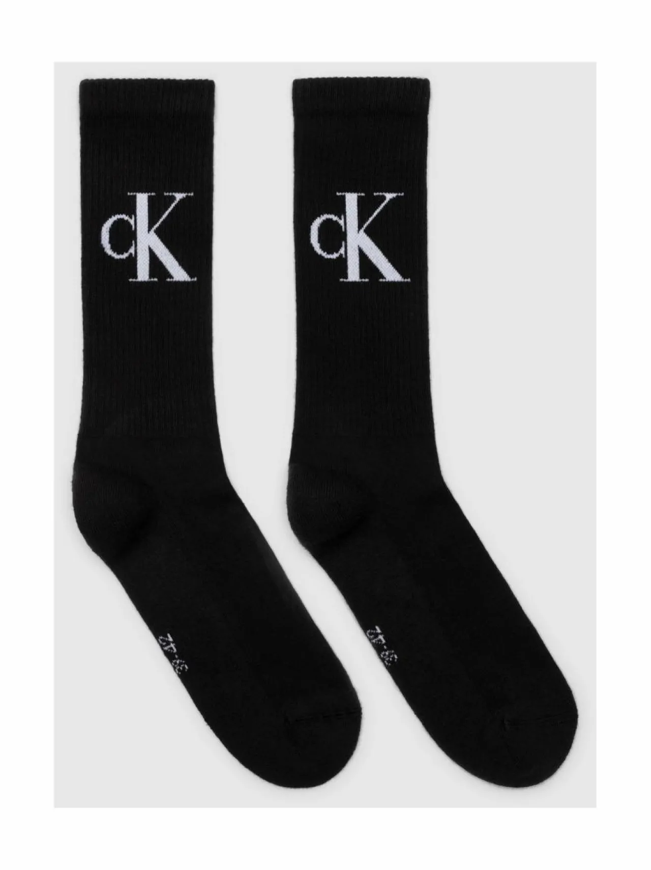 Sukat<Calvin Klein CKJ Monogram -sukat 2-pack 001 BLACK