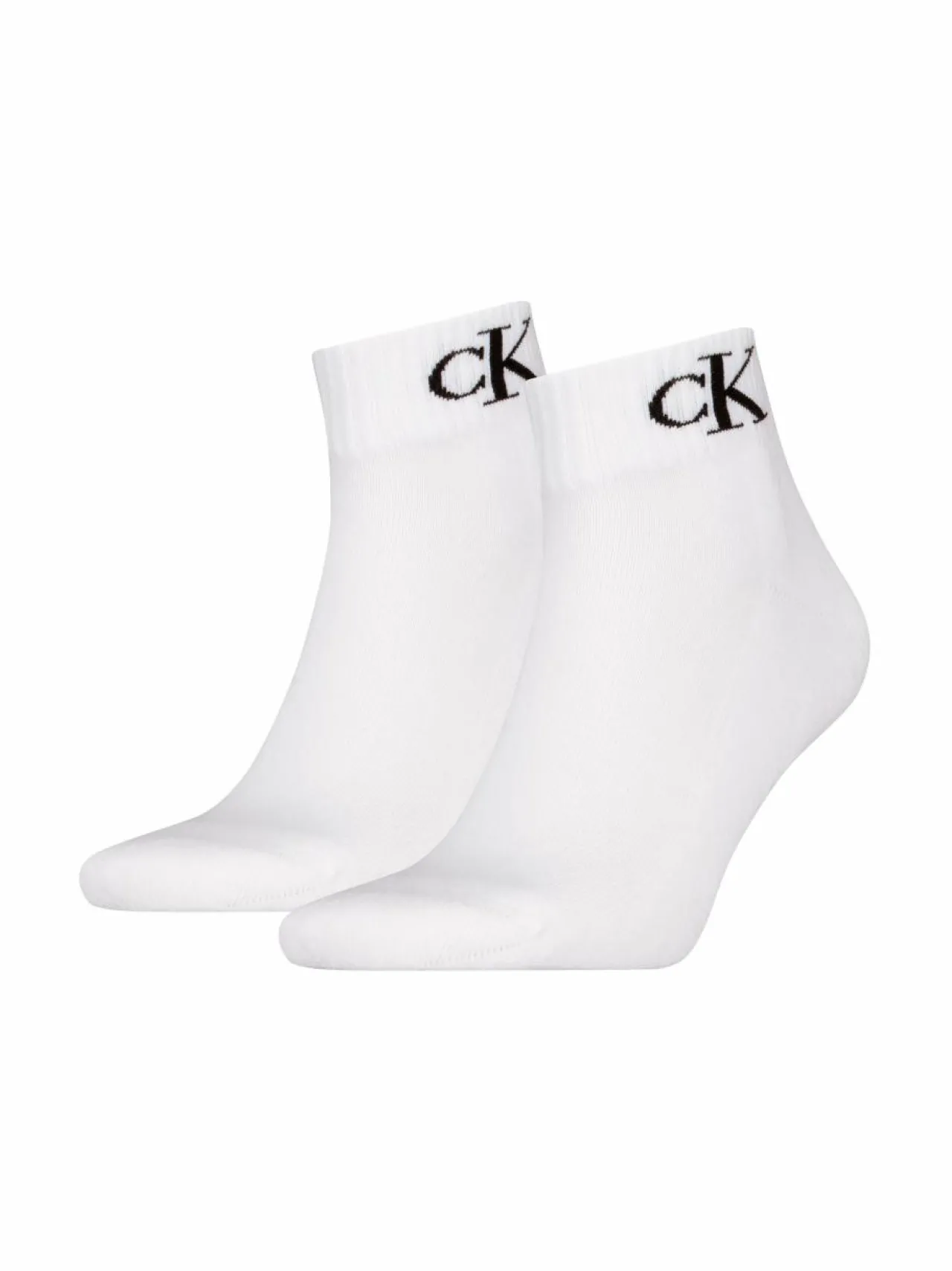 Sukat<Calvin Klein CKJ Monogram -sukat 2-pack 002 WHITE