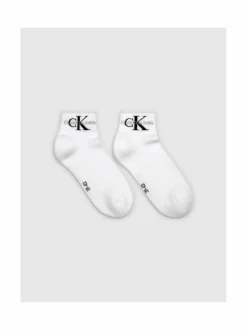Sukat<Calvin Klein CKJ Monogram -sukat 2-pack 002 WHITE