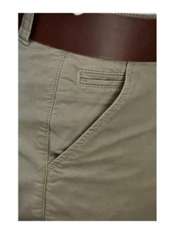 Housut<HANSEN&JACOB Classic Chino -shortsit KHAKI GREEN 54