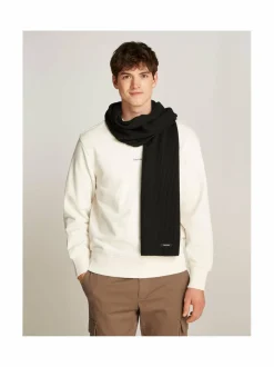 Huivit & Kaulaliinat<Calvin Klein Bags & Accessories Classic Cotton Rib Scarf -huivi BEH CK BLACK