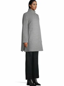 Takit<Cinzia Rocca Icons Classic Stand Collar -villakangastakki 03 GREY