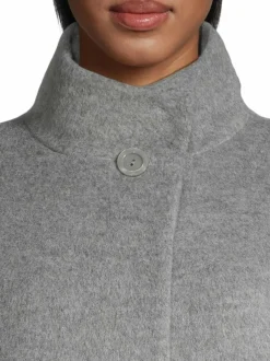 Takit<Cinzia Rocca Icons Classic Stand Collar -villakangastakki 03 GREY