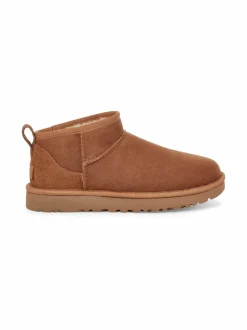 Nilkkurit<UGG Classic Ultra Mini -nahkanilkkurit CHESTNUT