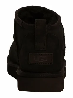 Nilkkurit<UGG Classic Ultra Mini -nahkanilkkurit BLACK