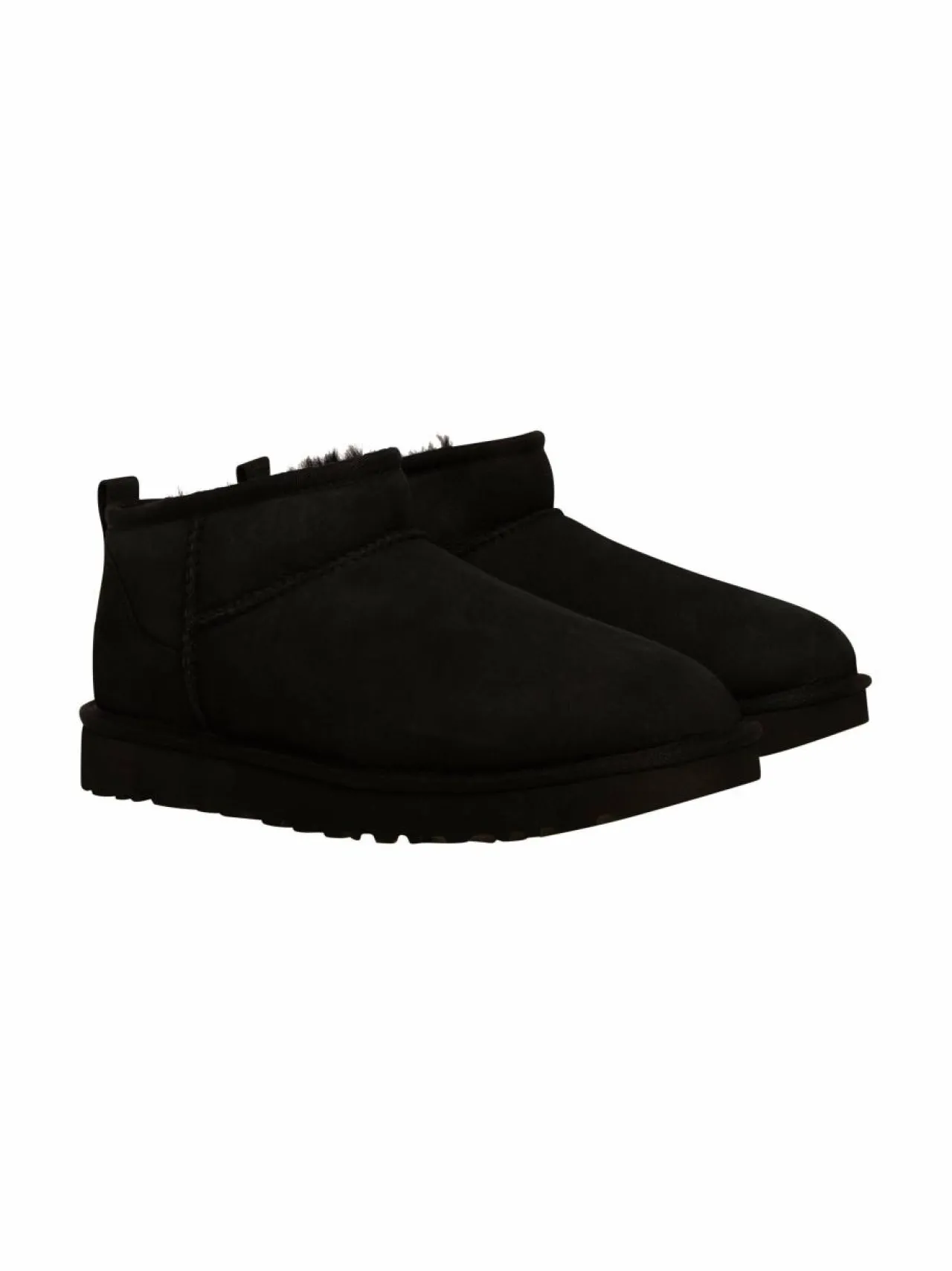 Nilkkurit<UGG Classic Ultra Mini -nahkanilkkurit BLACK