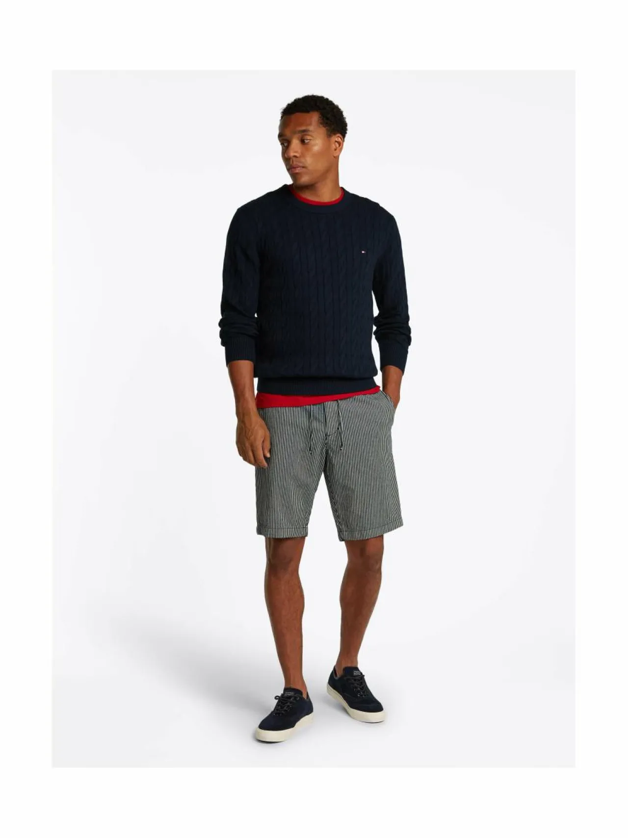 Neuleet<Tommy Hilfiger Classic-palmikkoneule DW5 DESERT SKY