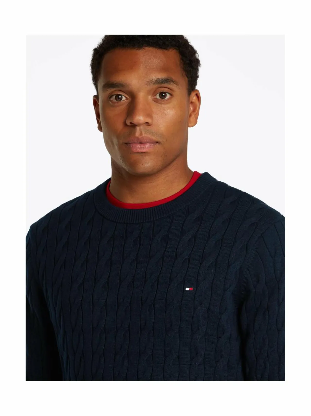 Neuleet<Tommy Hilfiger Classic-palmikkoneule DW5 DESERT SKY