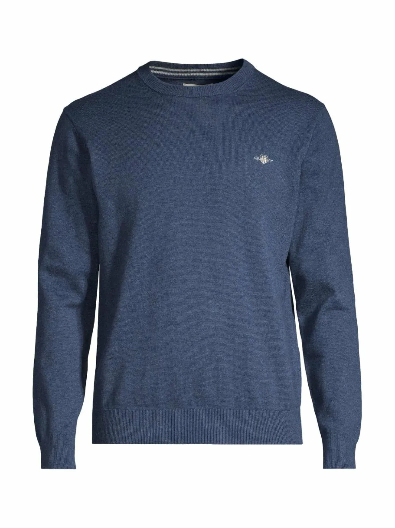 Neuleet<GANT Classic-puuvillaneule 902 DARK JEANS BLUE MELANGE