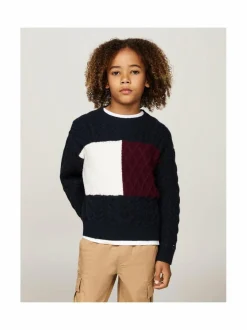 Tommy Hilfiger Colorblock-palmikkoneule^ Neuleet|Neuleet
