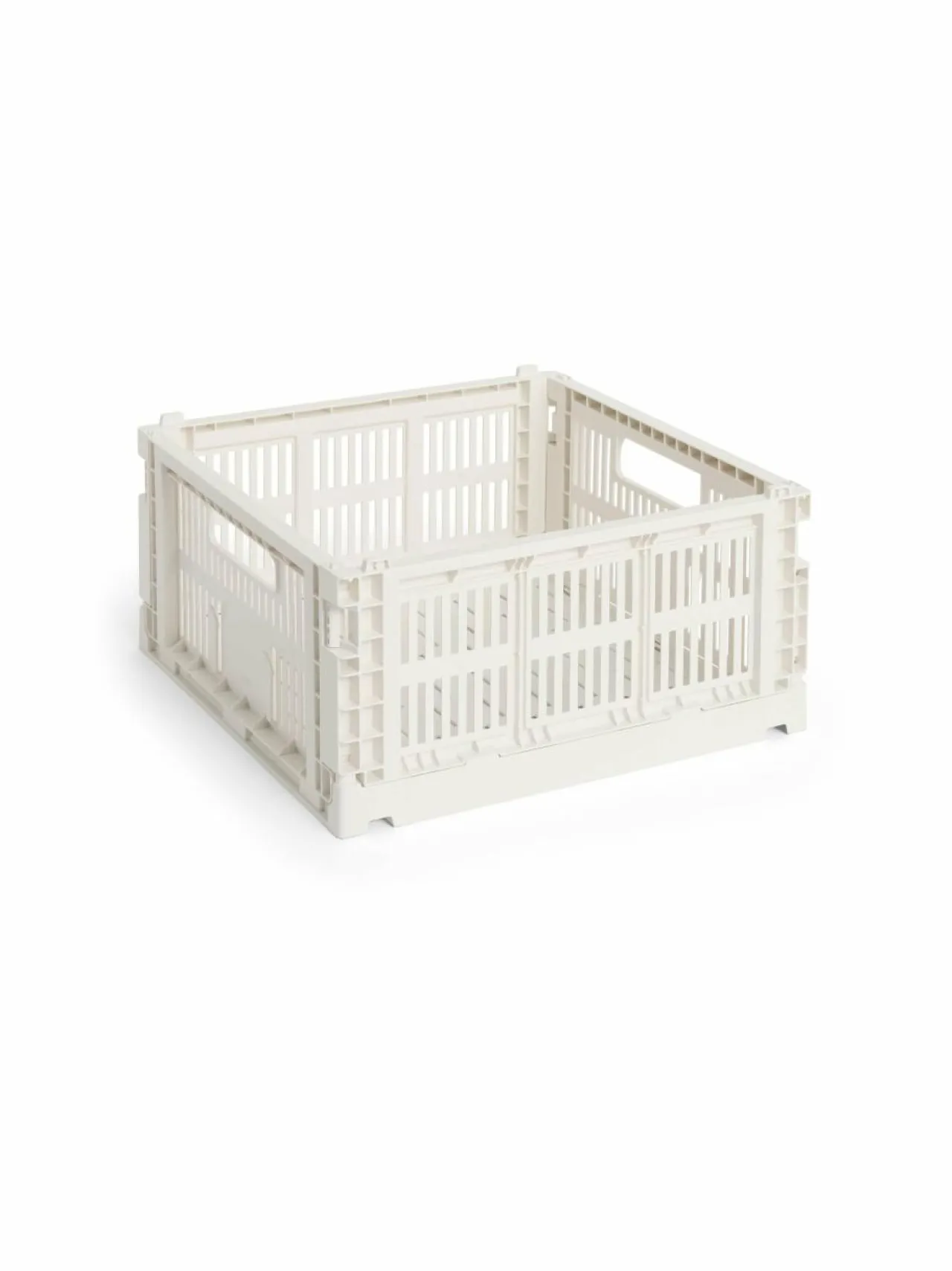 Säilytys<HAY Colour Crate Medium -säilytyslaatikko 29,5 x 29,5 x 15 cm OFF-WHITE