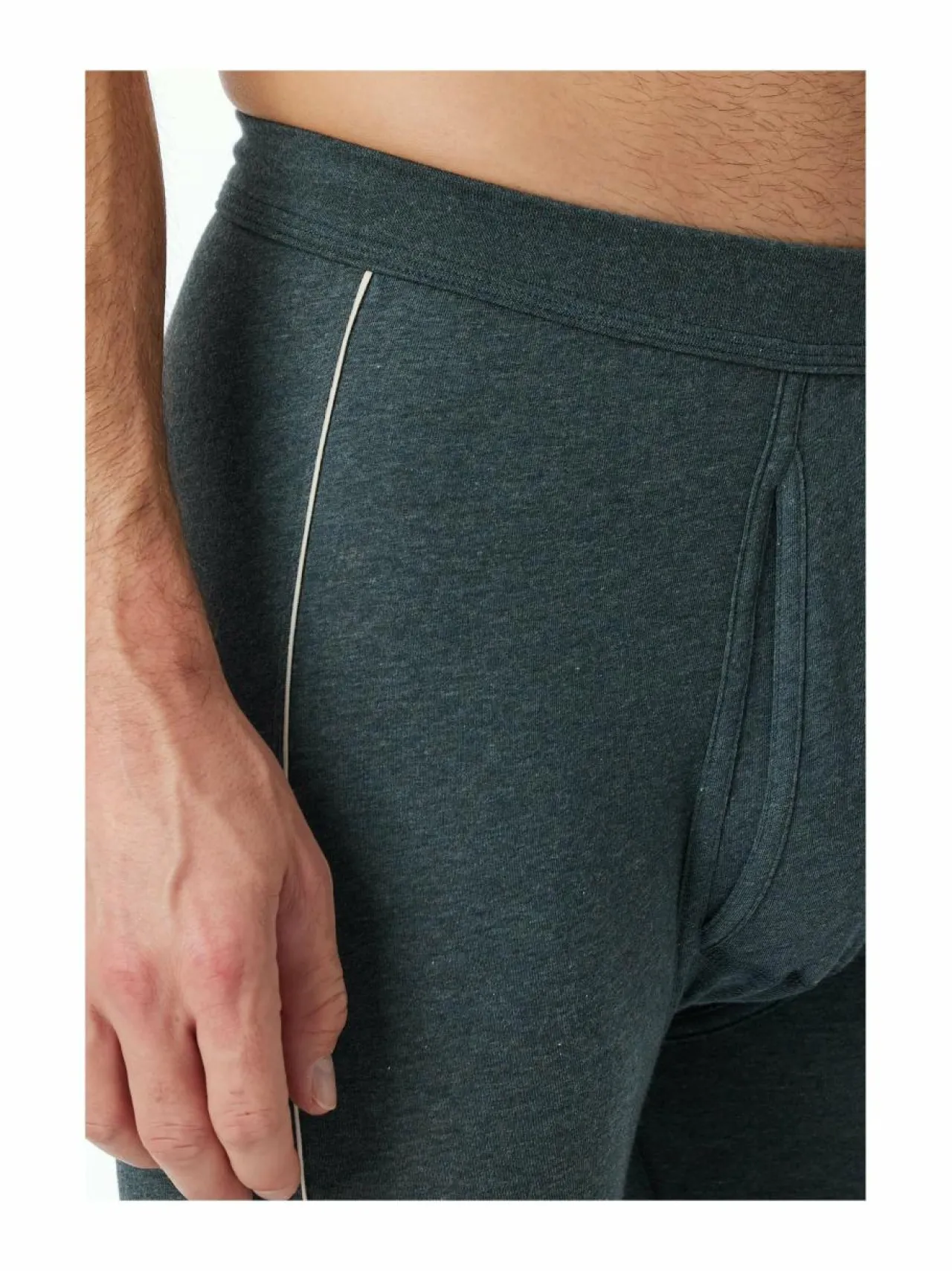 Alusasut<Schiesser Comfort Fit -pitkät alushousut 806 806 BLUE MELANGE