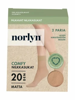 Norlyn Comfy Matt 20 den -nilkkasukat 2-pack^ Sukat & Sukkahousut