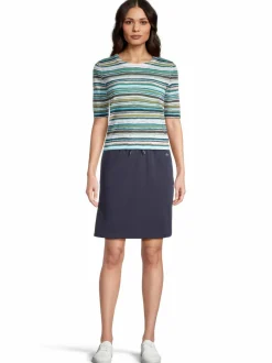 Neuleet<Max Mara Studio Comodo-raidallinen neule 004 CREME