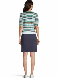 Neuleet<Max Mara Studio Comodo-raidallinen neule 004 CREME
