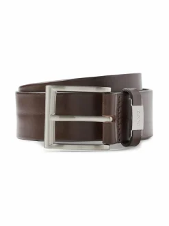 Vyöt<BOSS Connio-nahkavyö 202 DARK BROWN