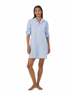 Yö- & Oloasut<Lauren Ralph Lauren Core Poplin -yöpaita 452 FBWST