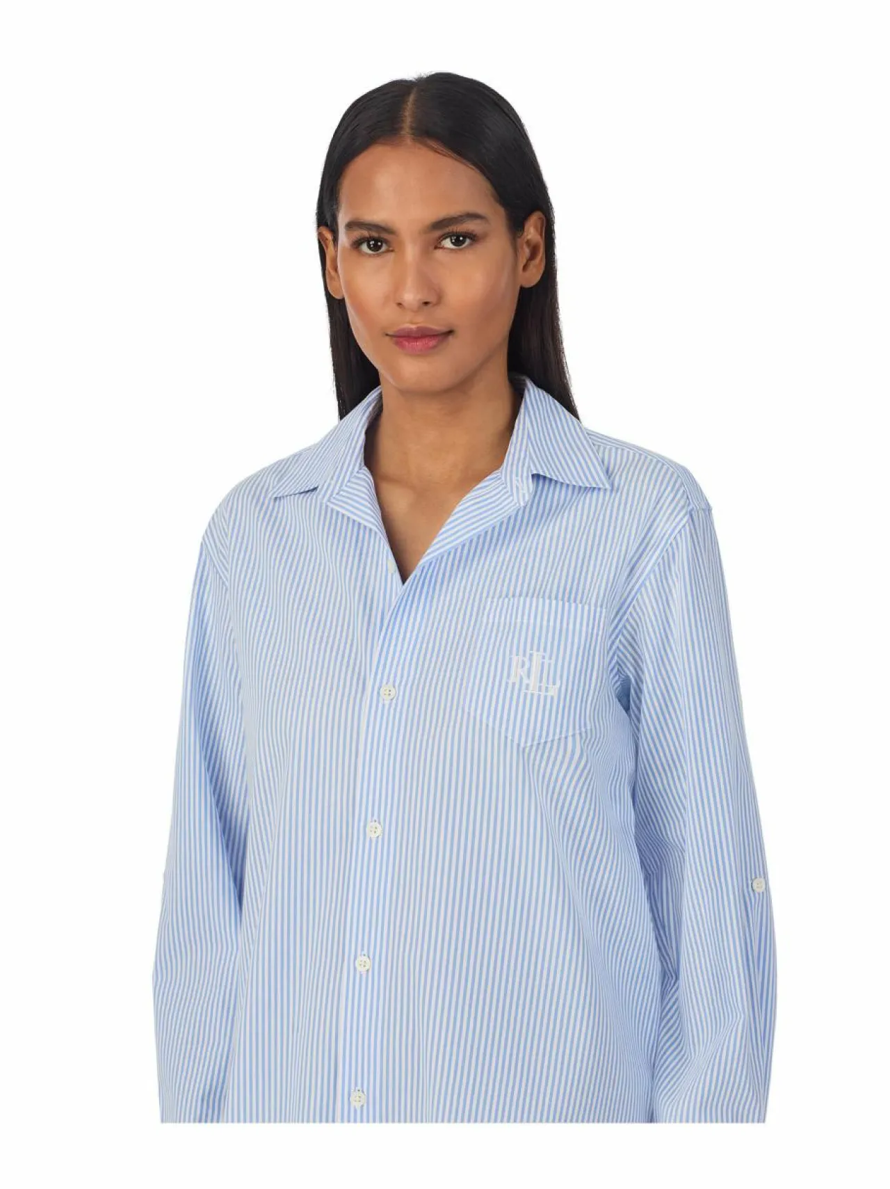Yö- & Oloasut<Lauren Ralph Lauren Core Poplin -yöpaita 452 FBWST