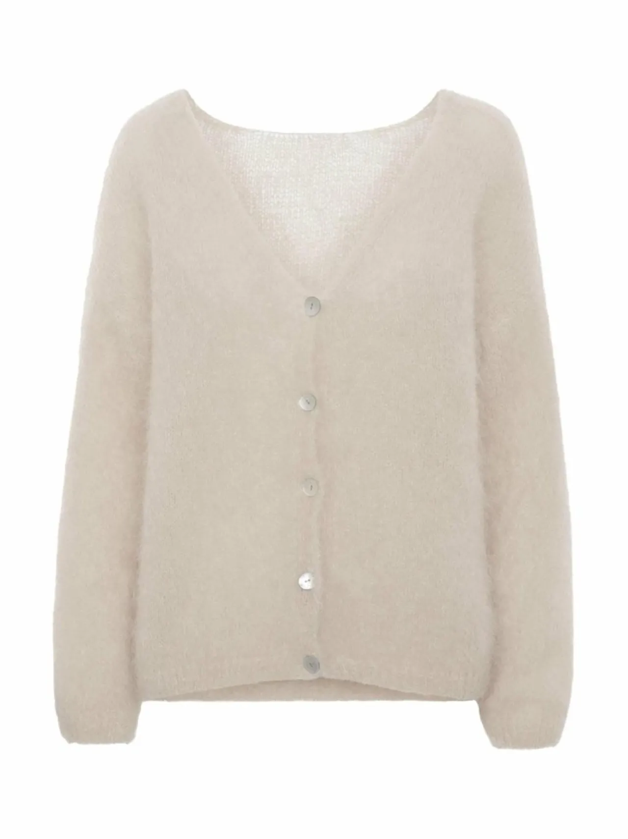 Neuleet<AMERICANDREAMS Cornelia-mohairsekoiteneuletakki BEIGE