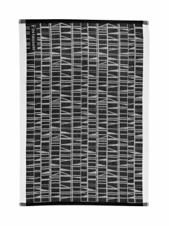 Keittiö- & Kattaustekstiilit<Finlayson Coronna-keittiöpyyhe 50 x 70 cm, 2 kpl MUSTA/VALKOINEN