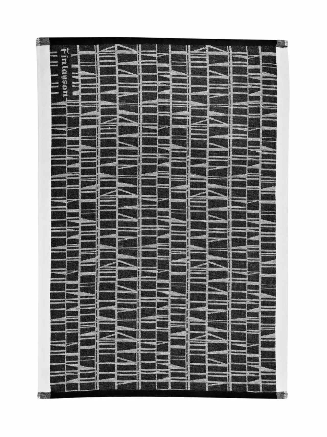 Keittiö- & Kattaustekstiilit<Finlayson Coronna-keittiöpyyhe 50 x 70 cm, 2 kpl MUSTA/VALKOINEN