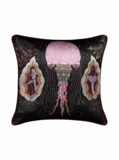Klaus Haapaniemi & Co Cosmic Jellyfish Silk Cushion Cover -silkkityynynpäällinen^ Sisustustyynyt