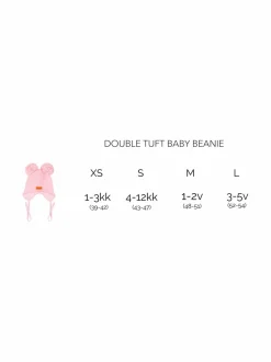 Ulkoiluasusteet<Gugguu Cotton Double Tuft -pipo vauvalle BLACK
