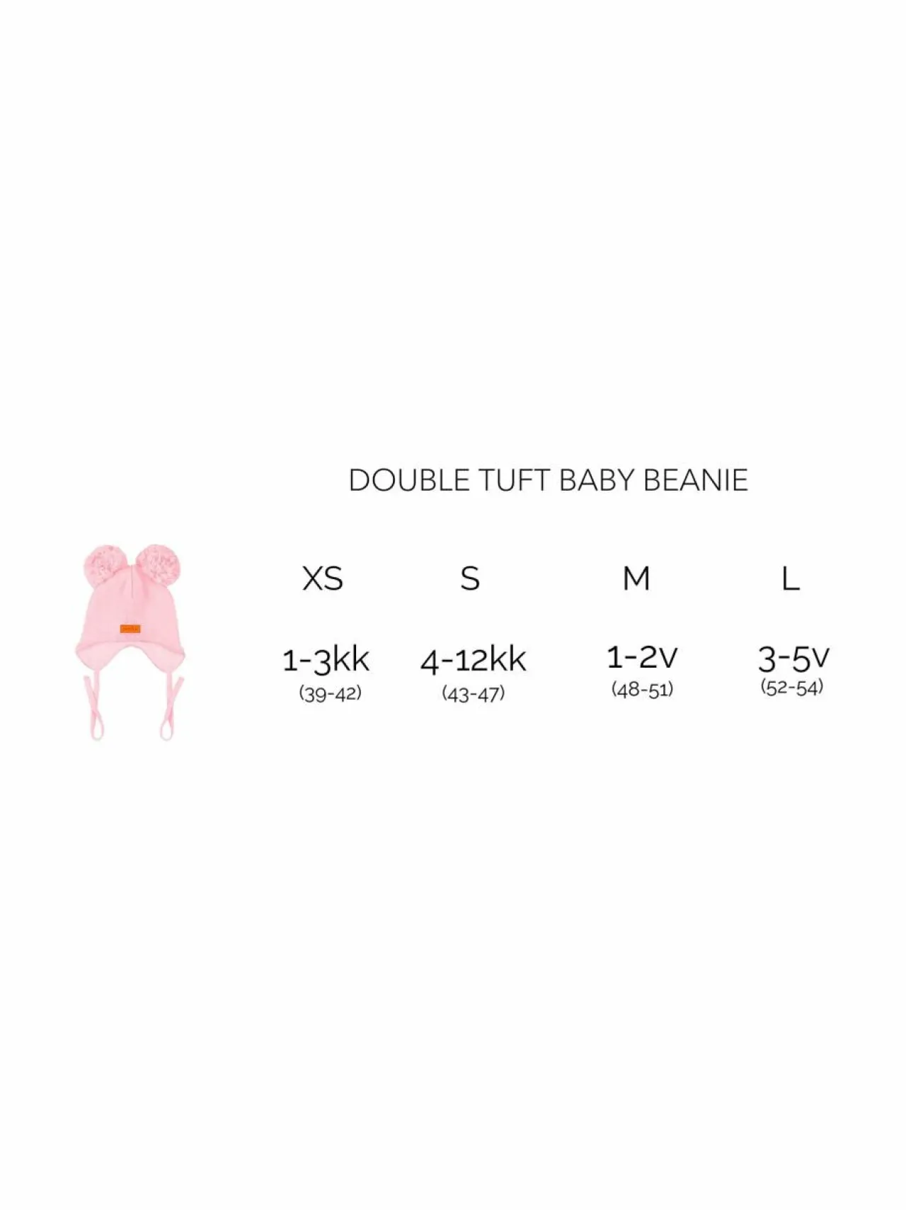 Ulkoiluasusteet<Gugguu Cotton Double Tuft -pipo vauvalle BLACK