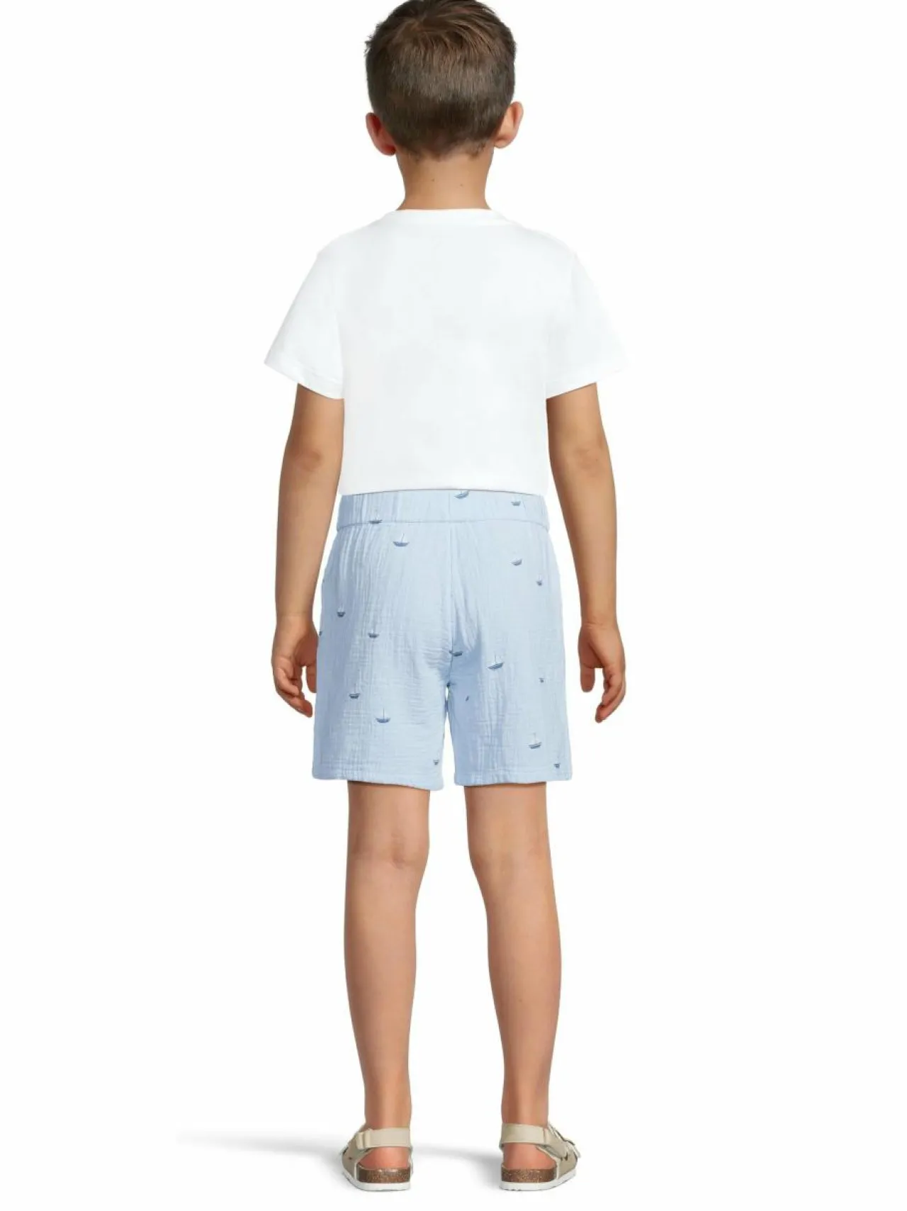 Shortsit<Lindex Cotton Gauze -shortsit 1355 LIGHT BLUE