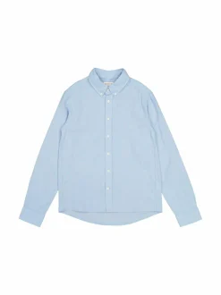 Paidat<GANT Cotton Linen -kauluspaita 457 FRESH BLUE