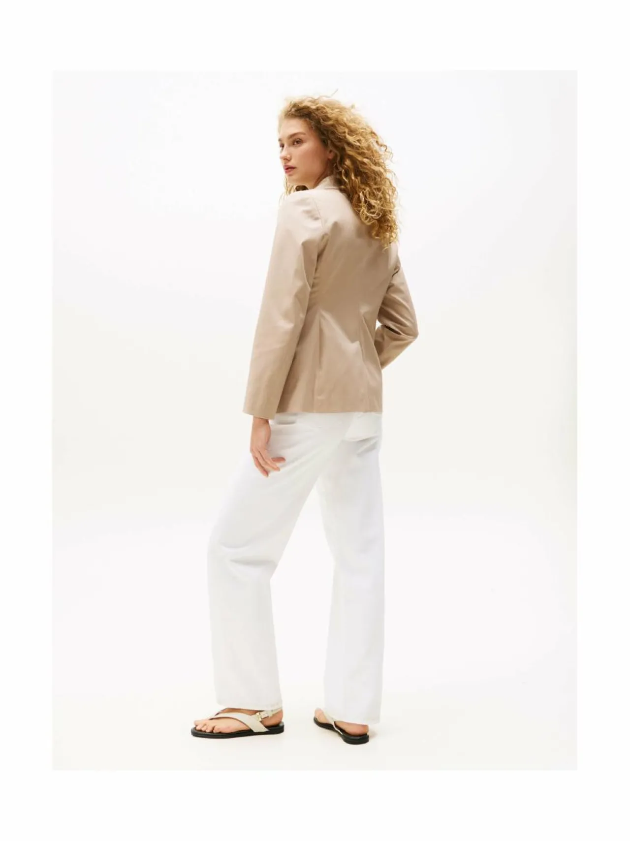Bleiserit & Jakut<Tommy Hilfiger Cotton Slim Fit -bleiseri AEG BEIGE