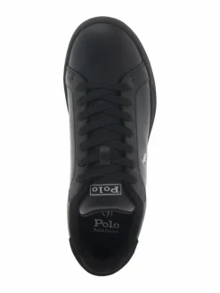 Urheilujalkineet|Tennarit & Sneakerit<Polo Ralph Lauren Court Low Top -nahkasneakerit BLACK/SOFT GREY PP