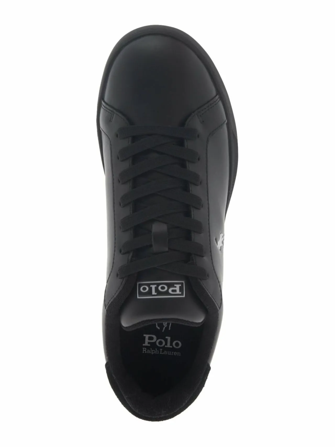 Urheilujalkineet|Tennarit & Sneakerit<Polo Ralph Lauren Court Low Top -nahkasneakerit BLACK/SOFT GREY PP