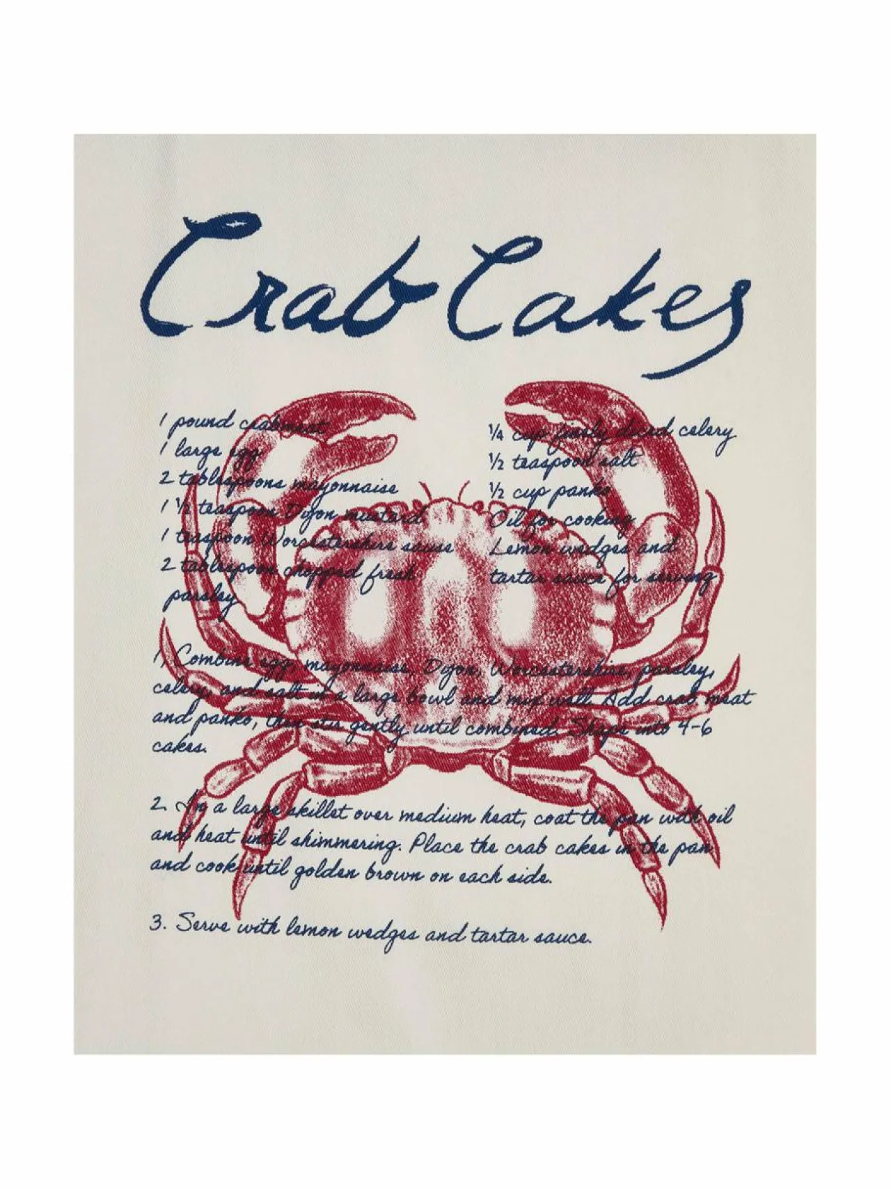 Lexington Crab Cakes -keittiöpyyhe^ Keittiö- & Kattaustekstiilit