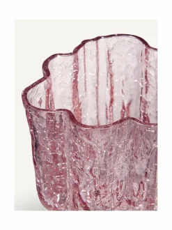 Koriste-Esineet<Kosta Boda Crackle-kristallimaljakko 12,1 cm PINK