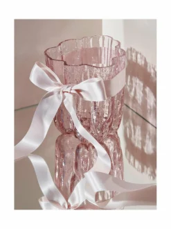 Koriste-Esineet<Kosta Boda Crackle-kristallimaljakko 12,1 cm PINK