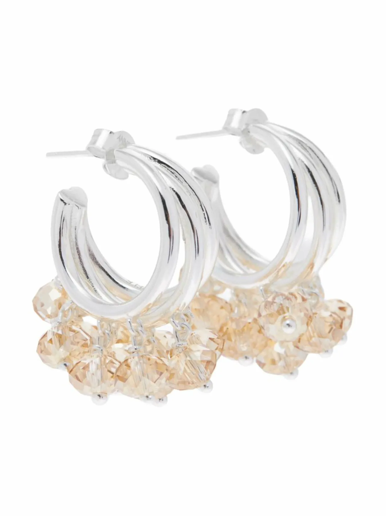 Korut<Annele Cream Supreme -korvakorut CHAMPAGNE